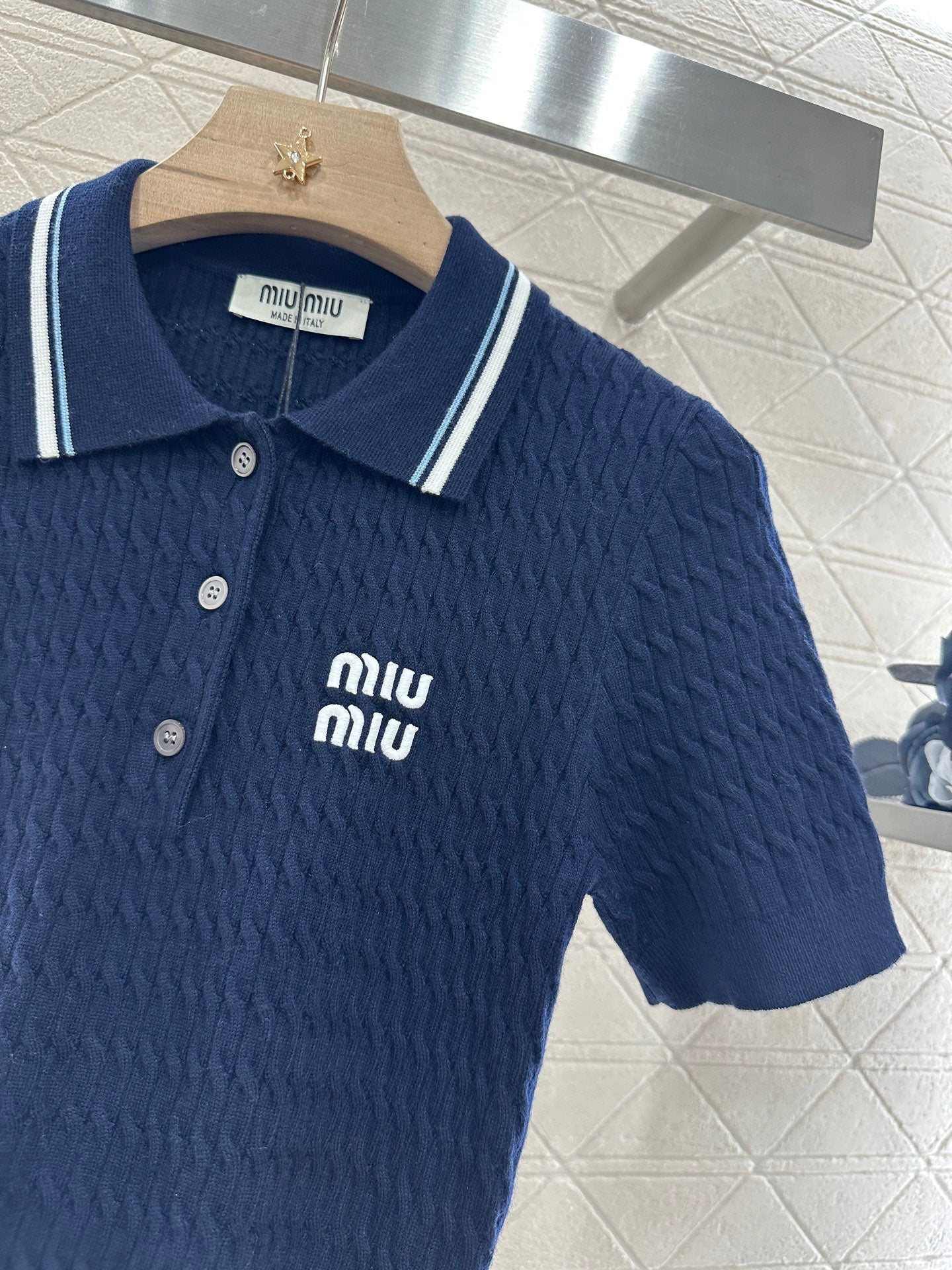 Mi*mi*♥2025 new products Knitted short sleeves