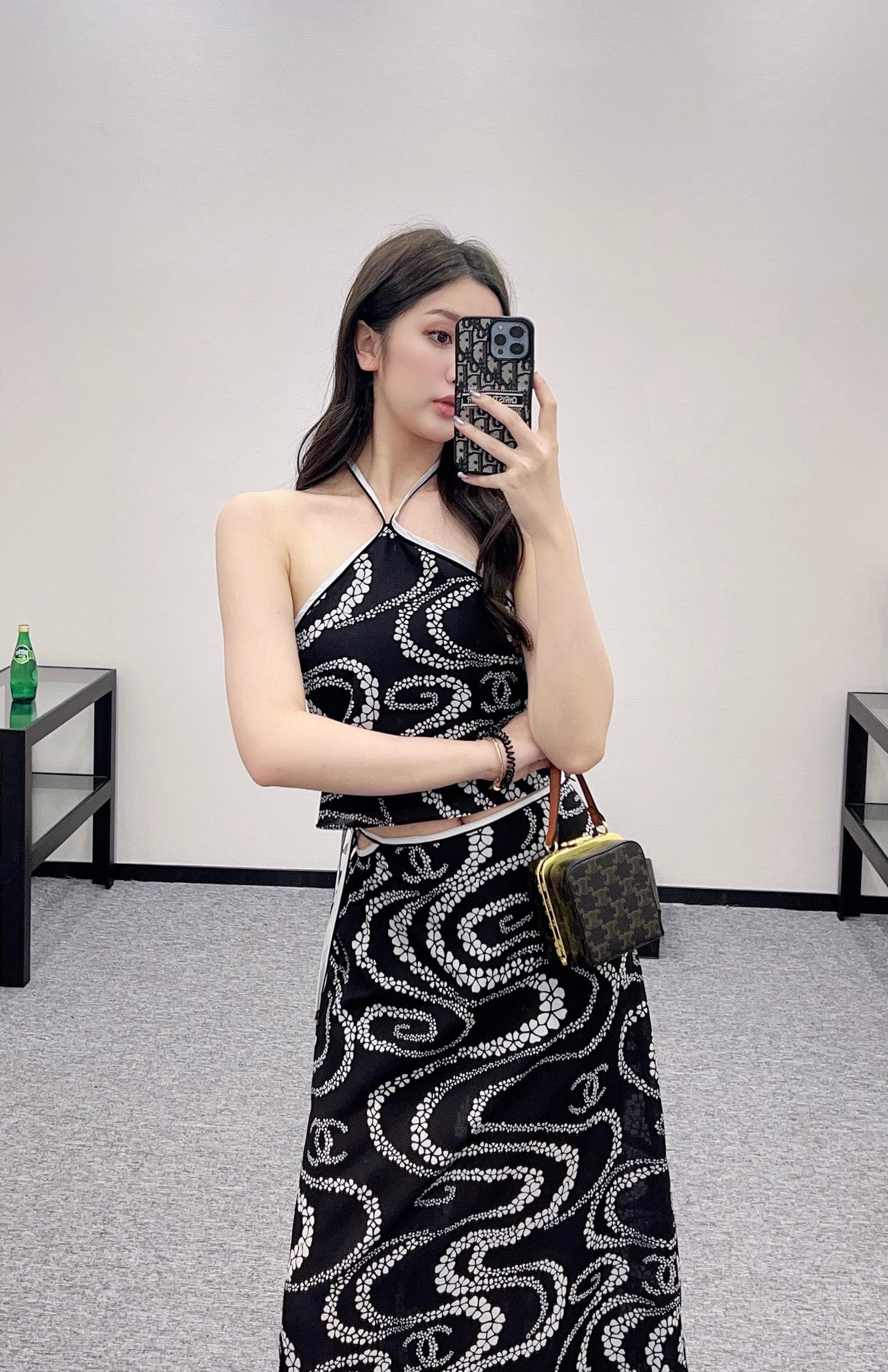 C*♥2025 new product Vest and long skirt set