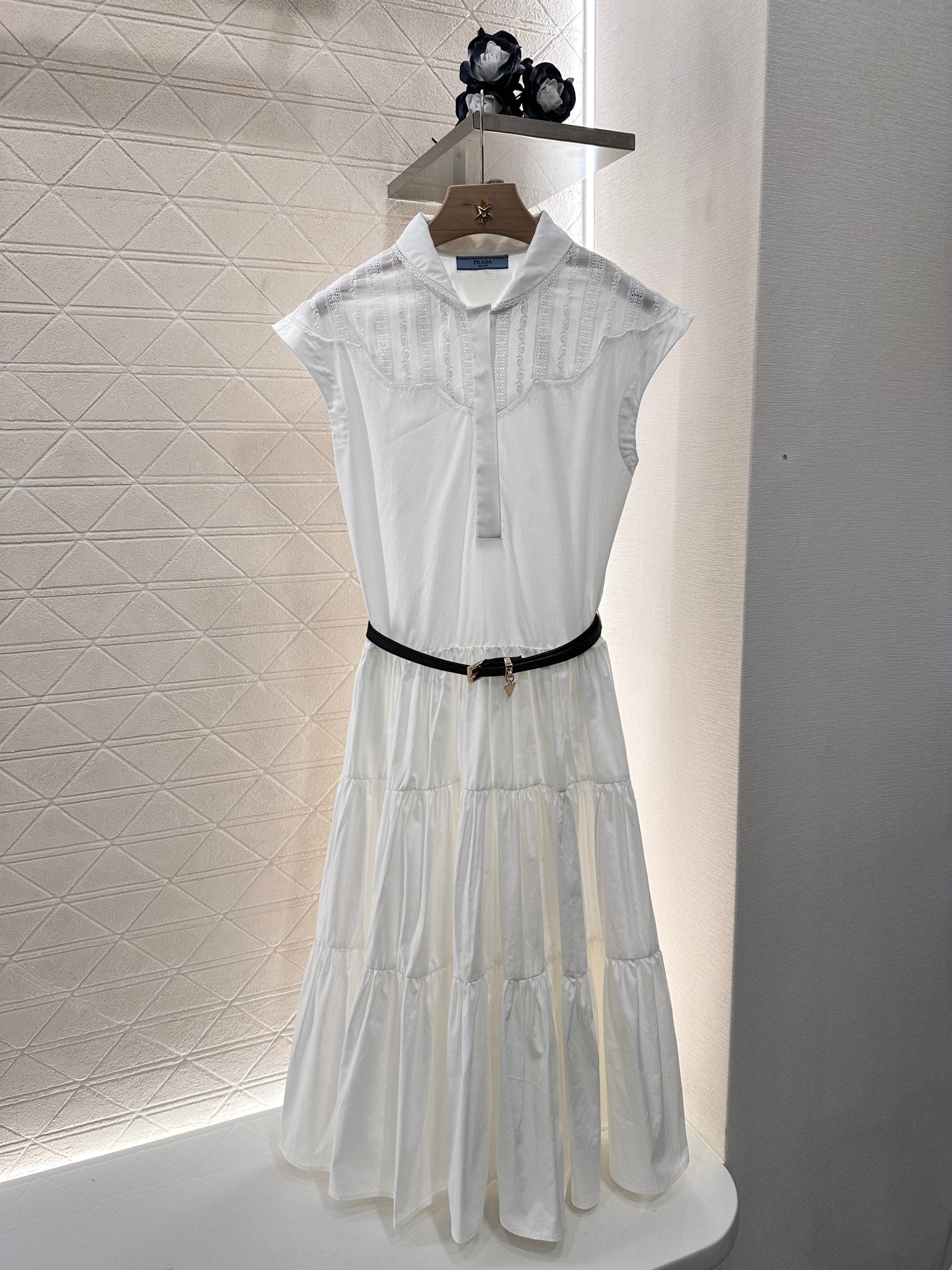 P*♥2025 new product Belt sleeveless long dress