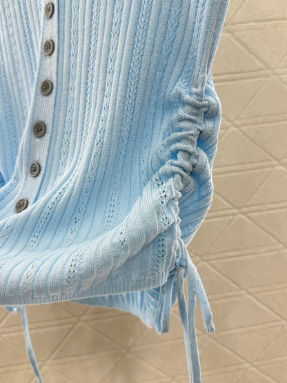 L*♥2025 new product Embroidered knitted short sleeves