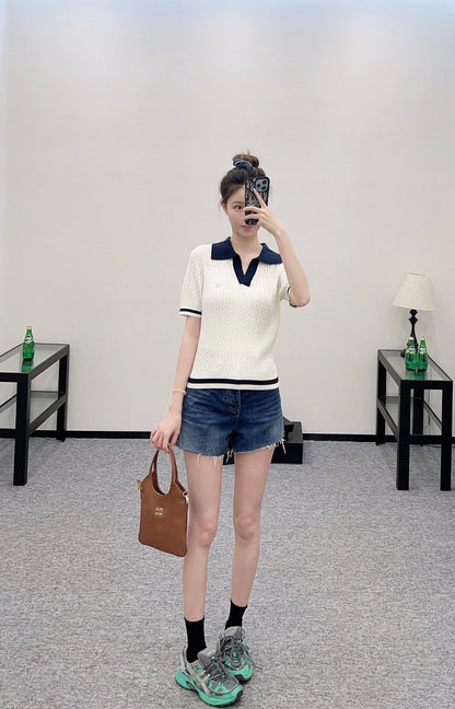 C*♥2025 new products Knitted short sleeves