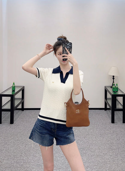 C*♥2025 new products Knitted short sleeves
