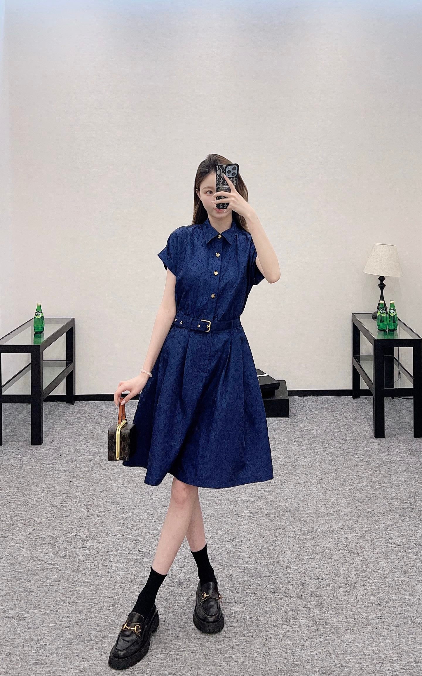 Louis*♥2025 new products Belt dress