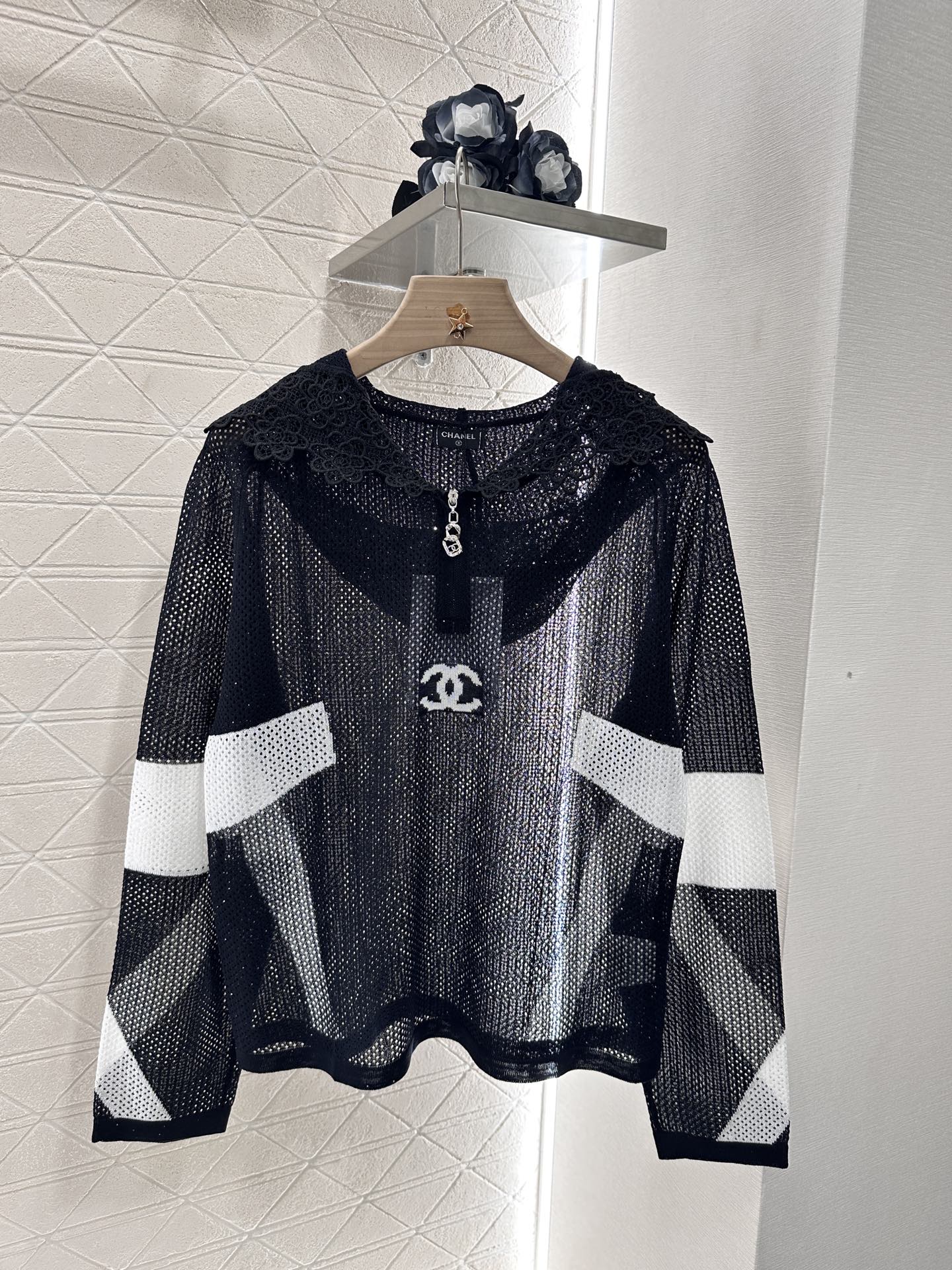 C*♥2025 new product Hollow knitted long sleeves