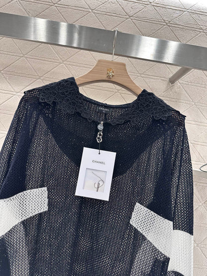 C*♥2025 new product Hollow knitted long sleeves
