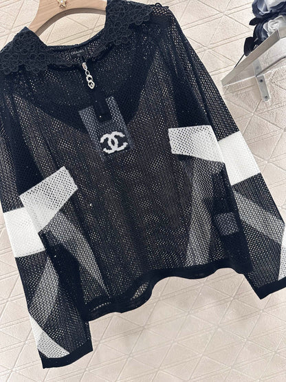 C*♥2025 new product Hollow knitted long sleeves