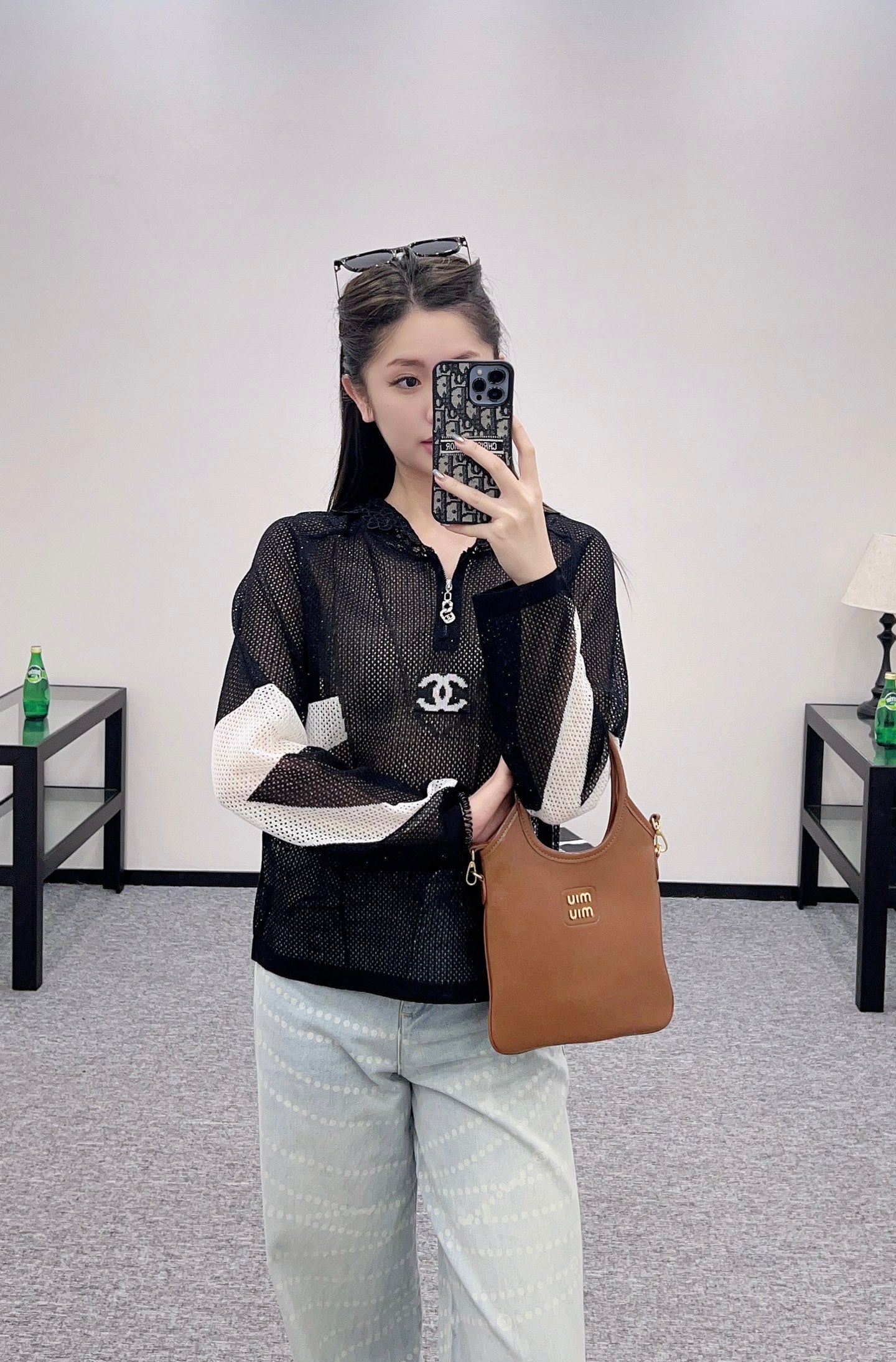 C*♥2025 new product Hollow knitted long sleeves
