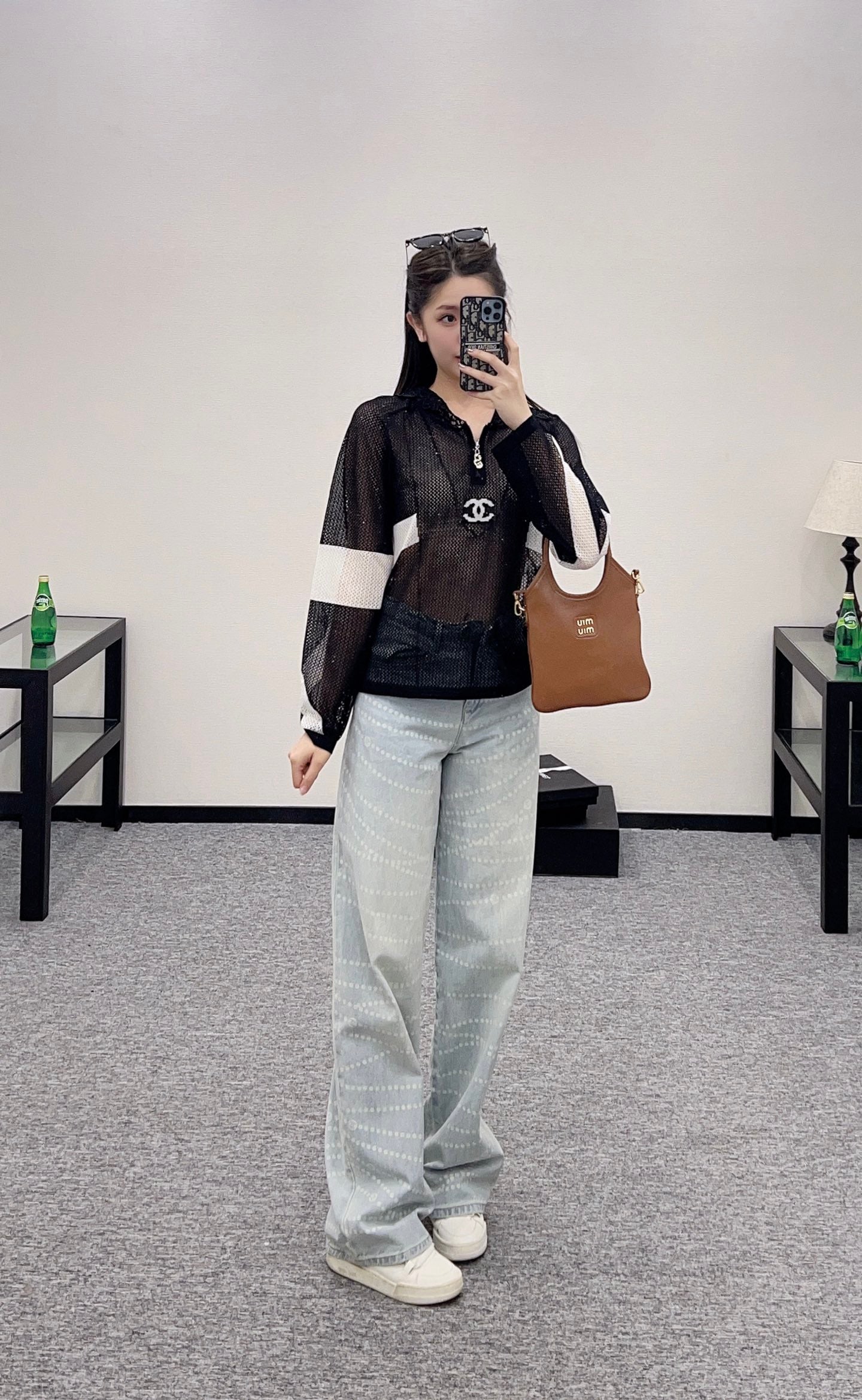 C*♥2025 new product Hollow knitted long sleeves