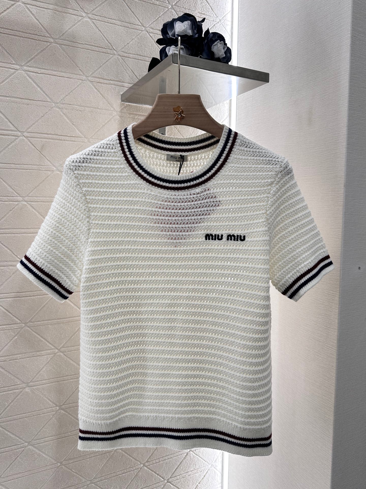 Mi*mi*♥2025 new products Knitted short sleeves