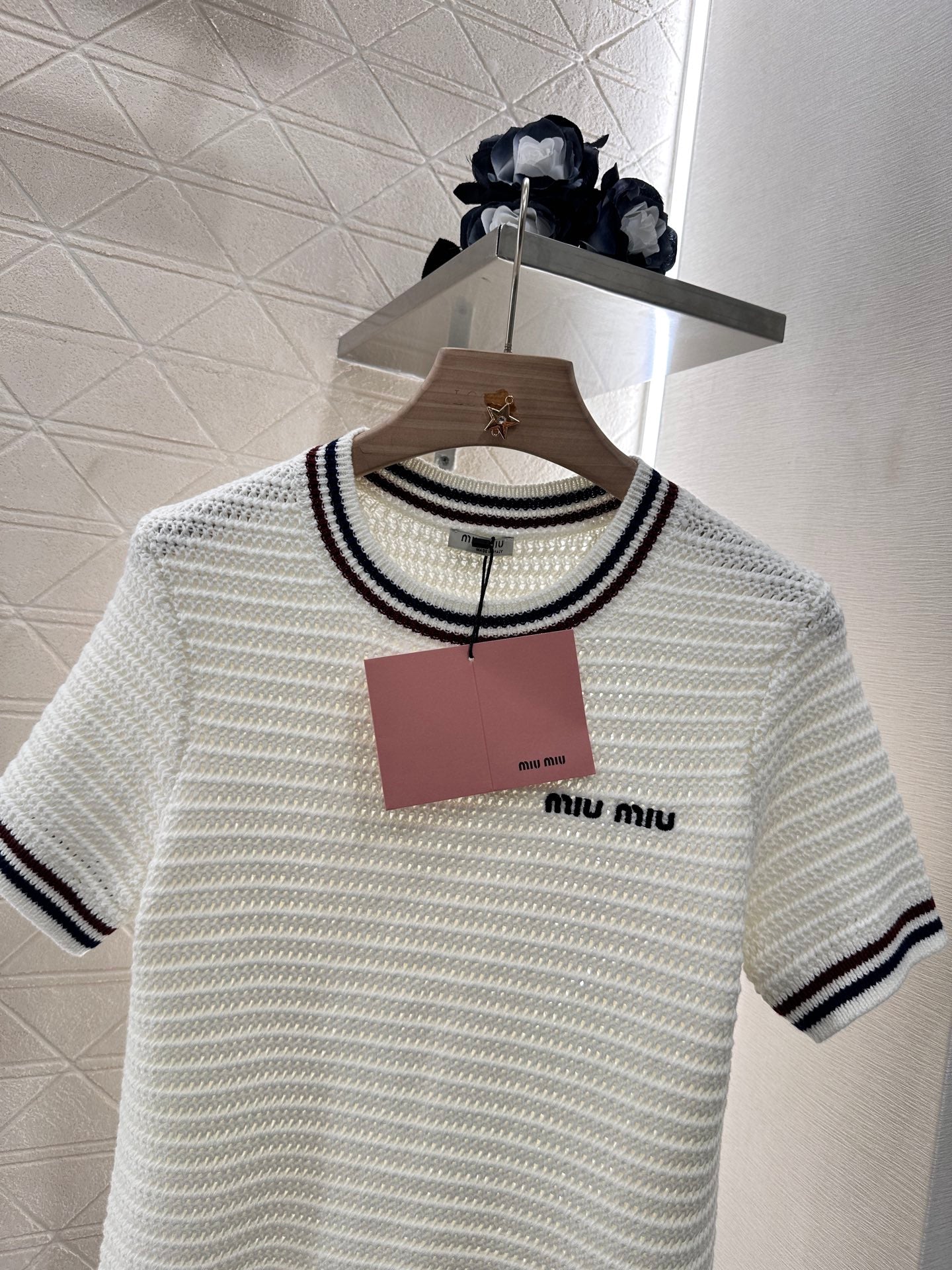 Mi*mi*♥2025 new products Knitted short sleeves
