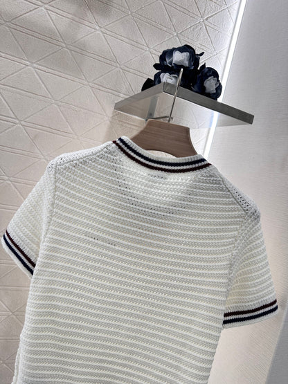 Mi*mi*♥2025 new products Knitted short sleeves
