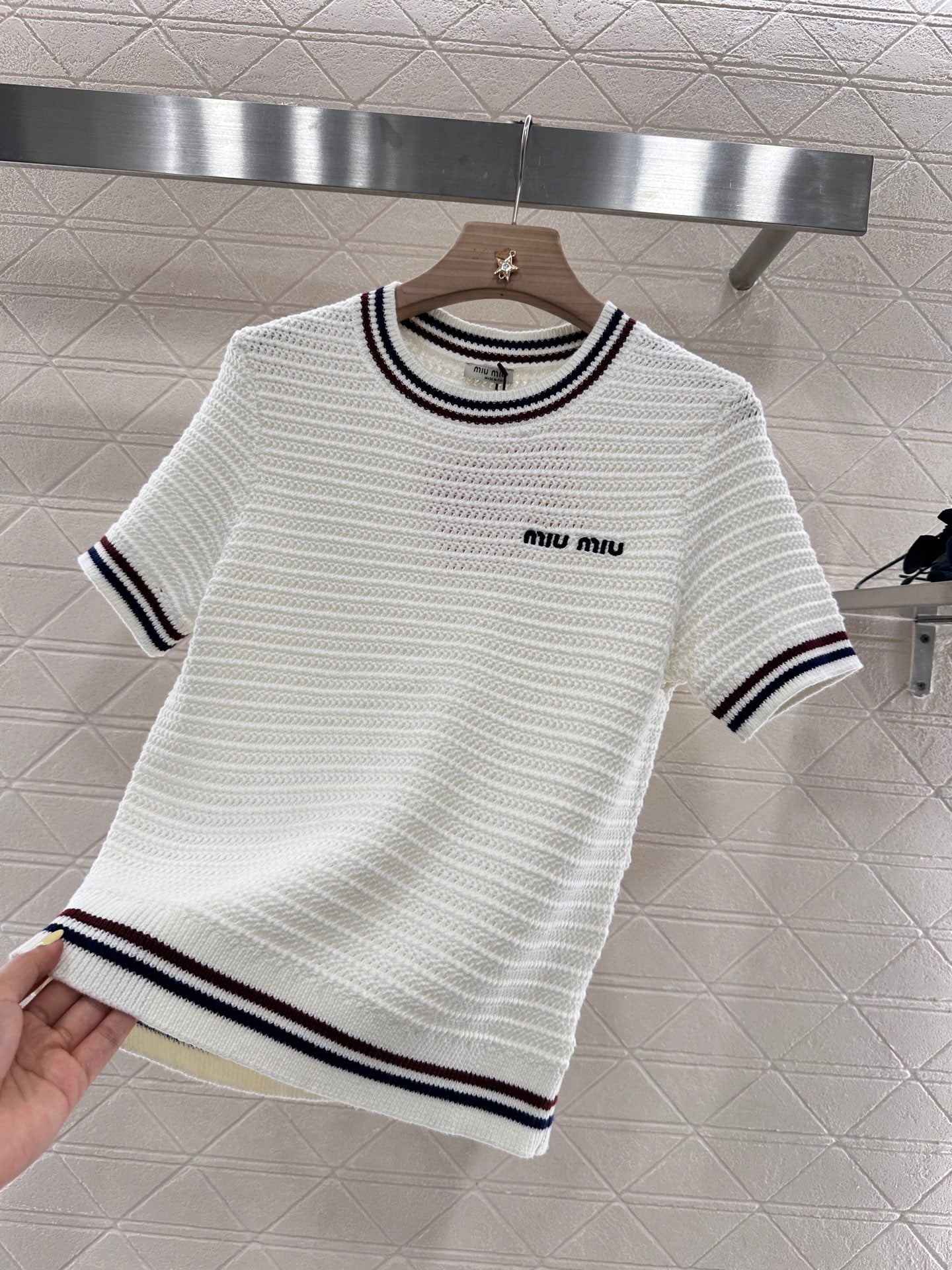 Mi*mi*♥2025 new products Knitted short sleeves