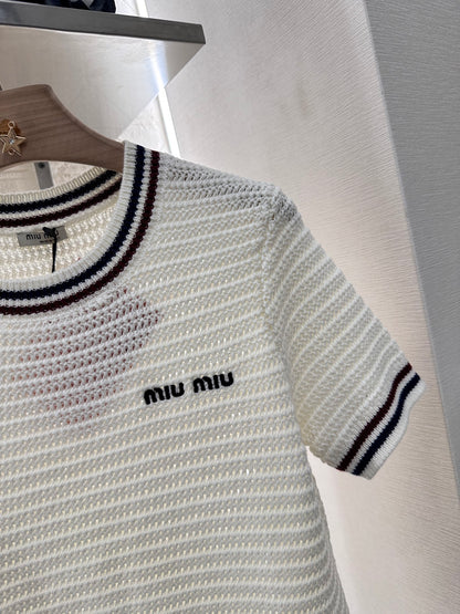 Mi*mi*♥2025 new products Knitted short sleeves