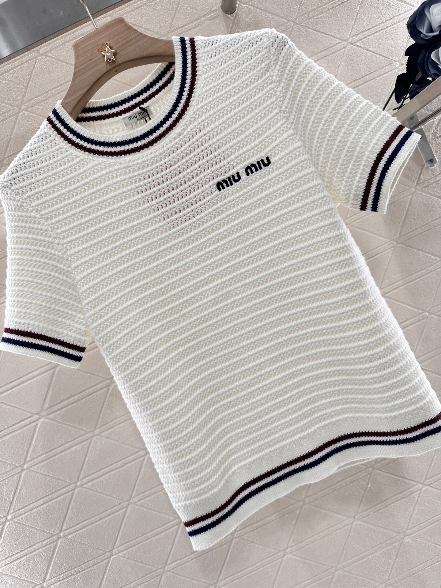 Mi*mi*♥2025 new products Knitted short sleeves