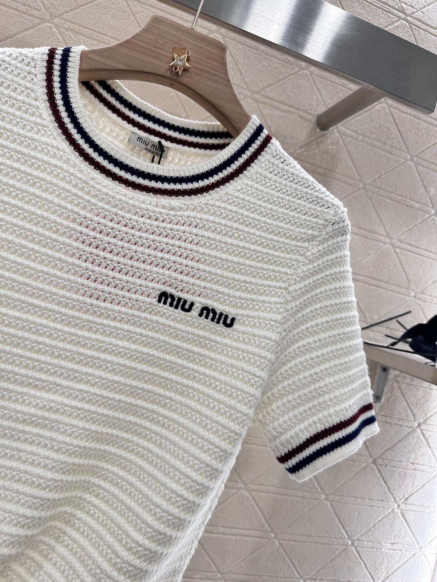 Mi*mi*♥2025 new products Knitted short sleeves