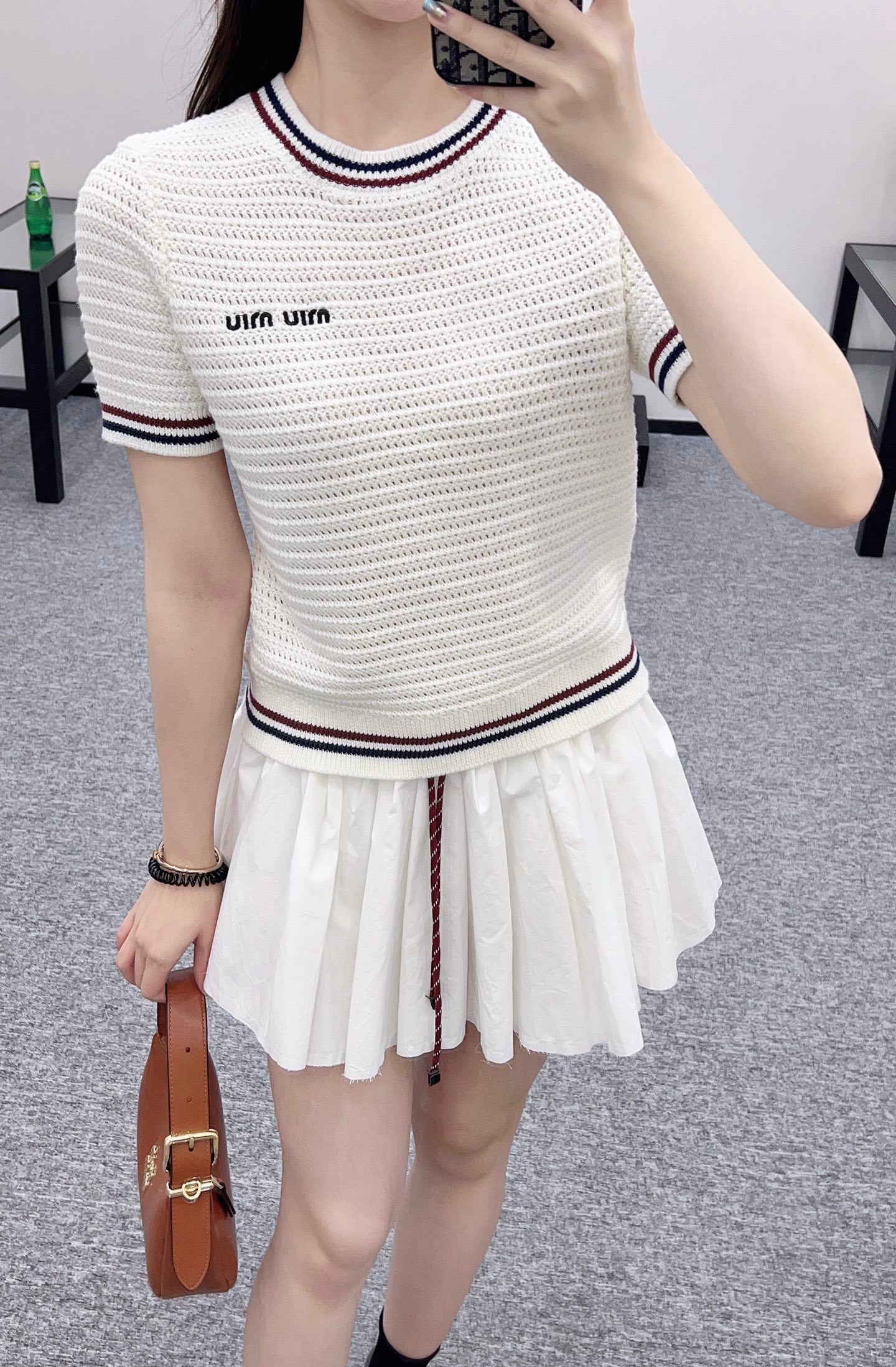 Mi*mi*♥2025 new products Knitted short sleeves