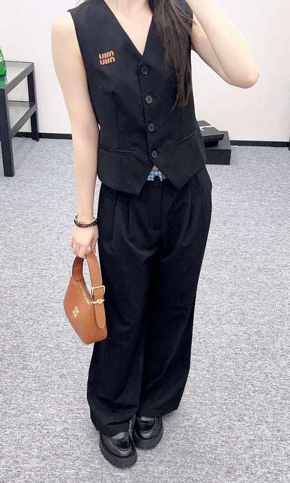 Mi*mi*♥2025 new products Vest and trousers set