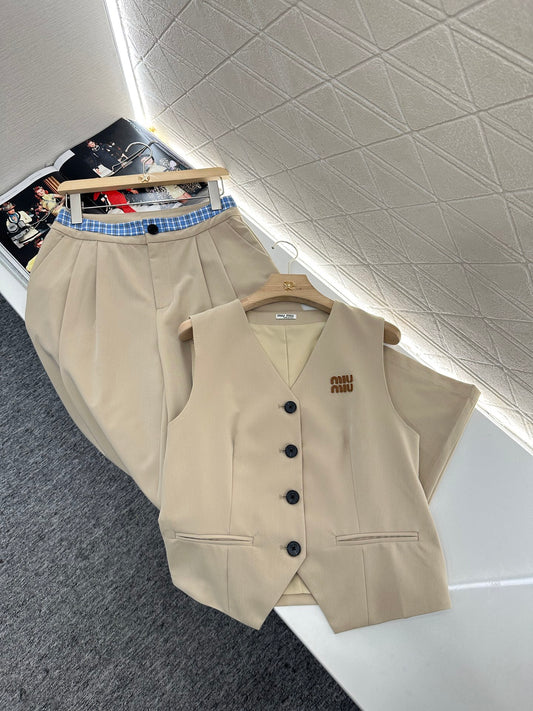 Mi*mi*♥2025 new products Vest and trousers set