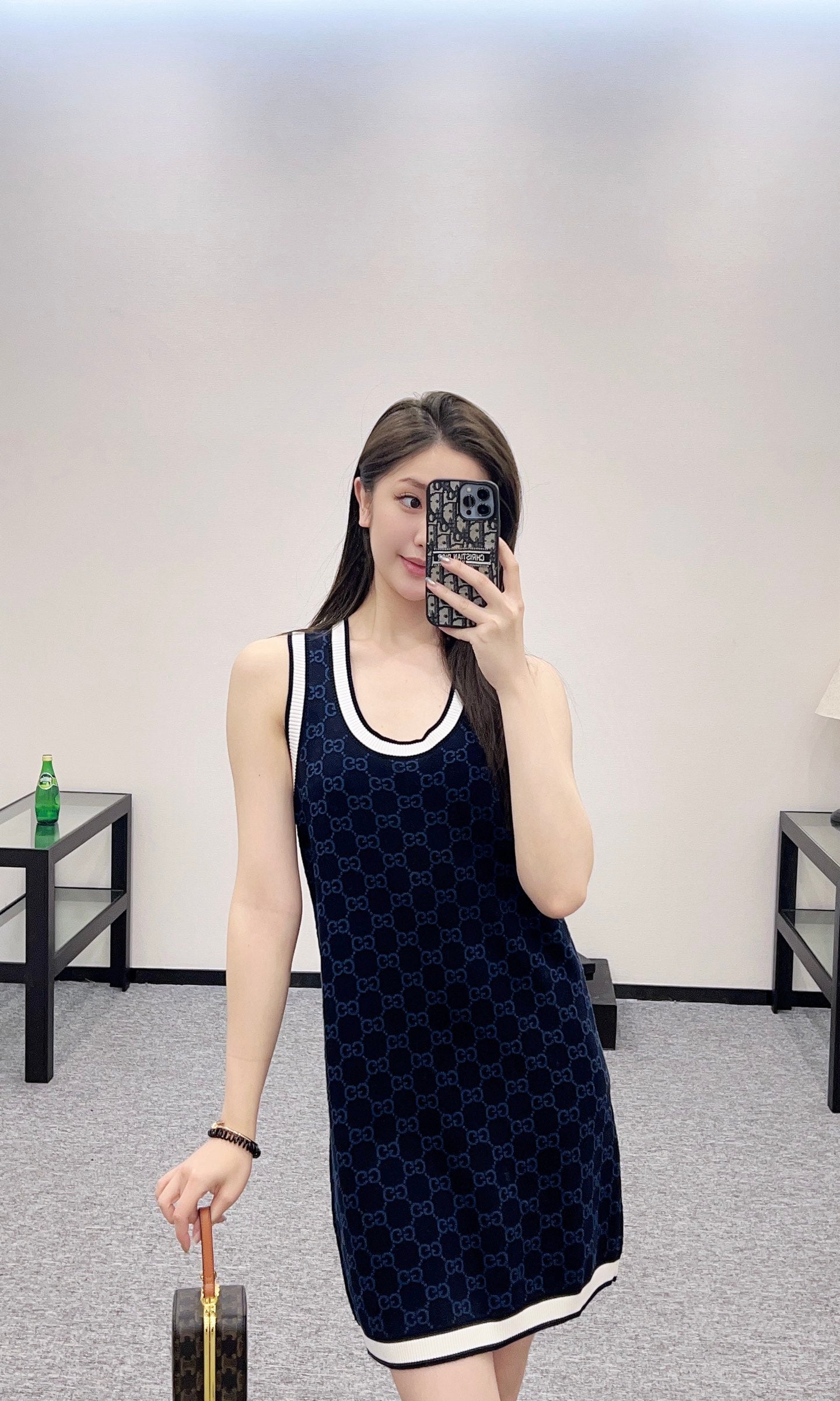 G*♥2025 new product Knitted vest dress