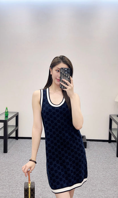 G*♥2025 new product Knitted vest dress
