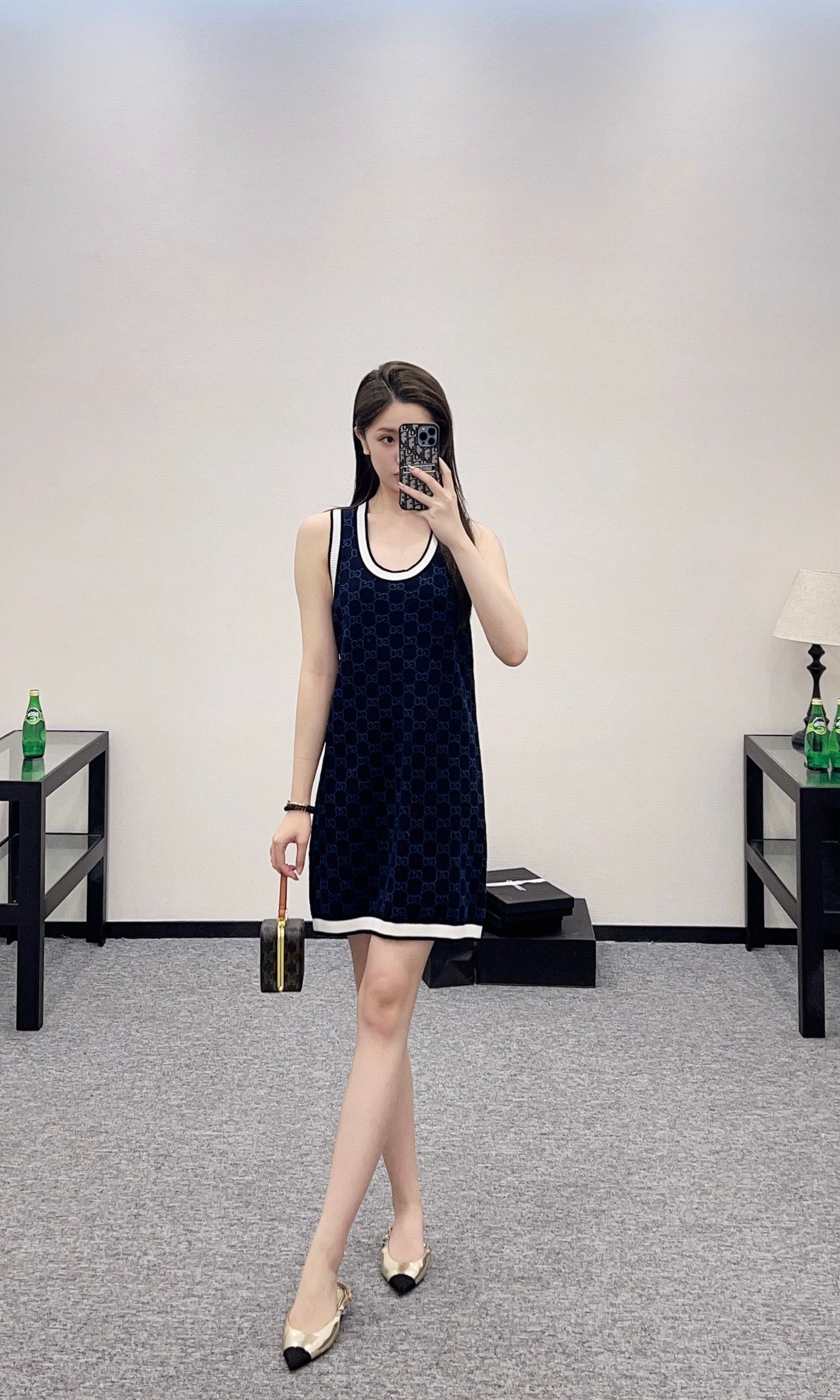 G*♥2025 new product Knitted vest dress