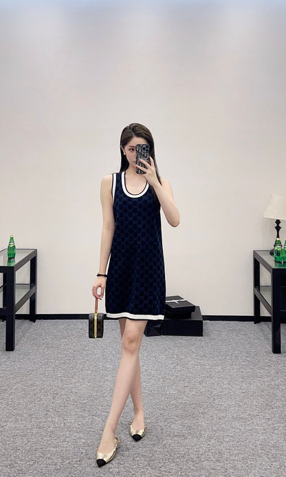 G*♥2025 new product Knitted vest dress