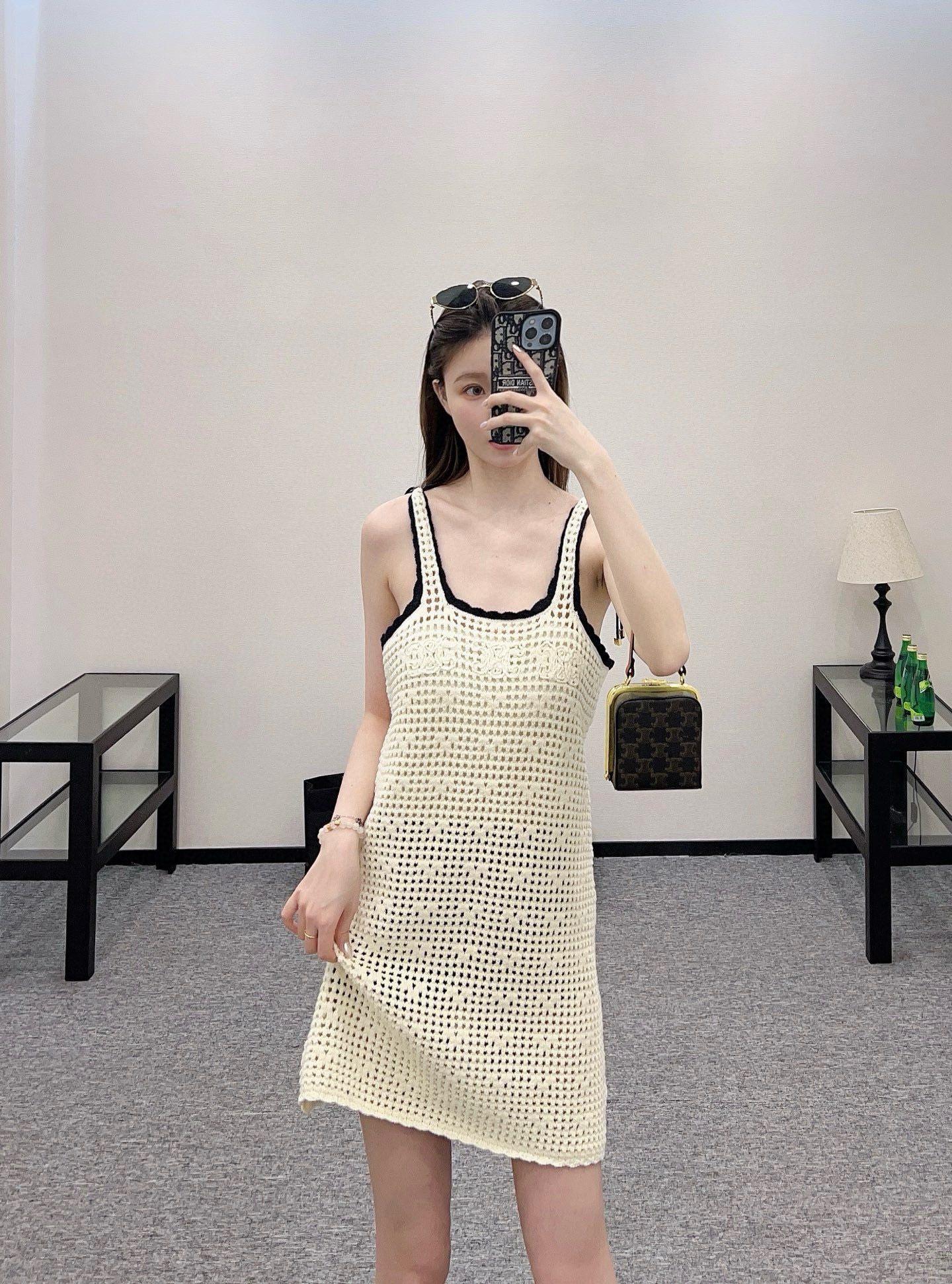 C*♥2025 new product Knitted vest dress