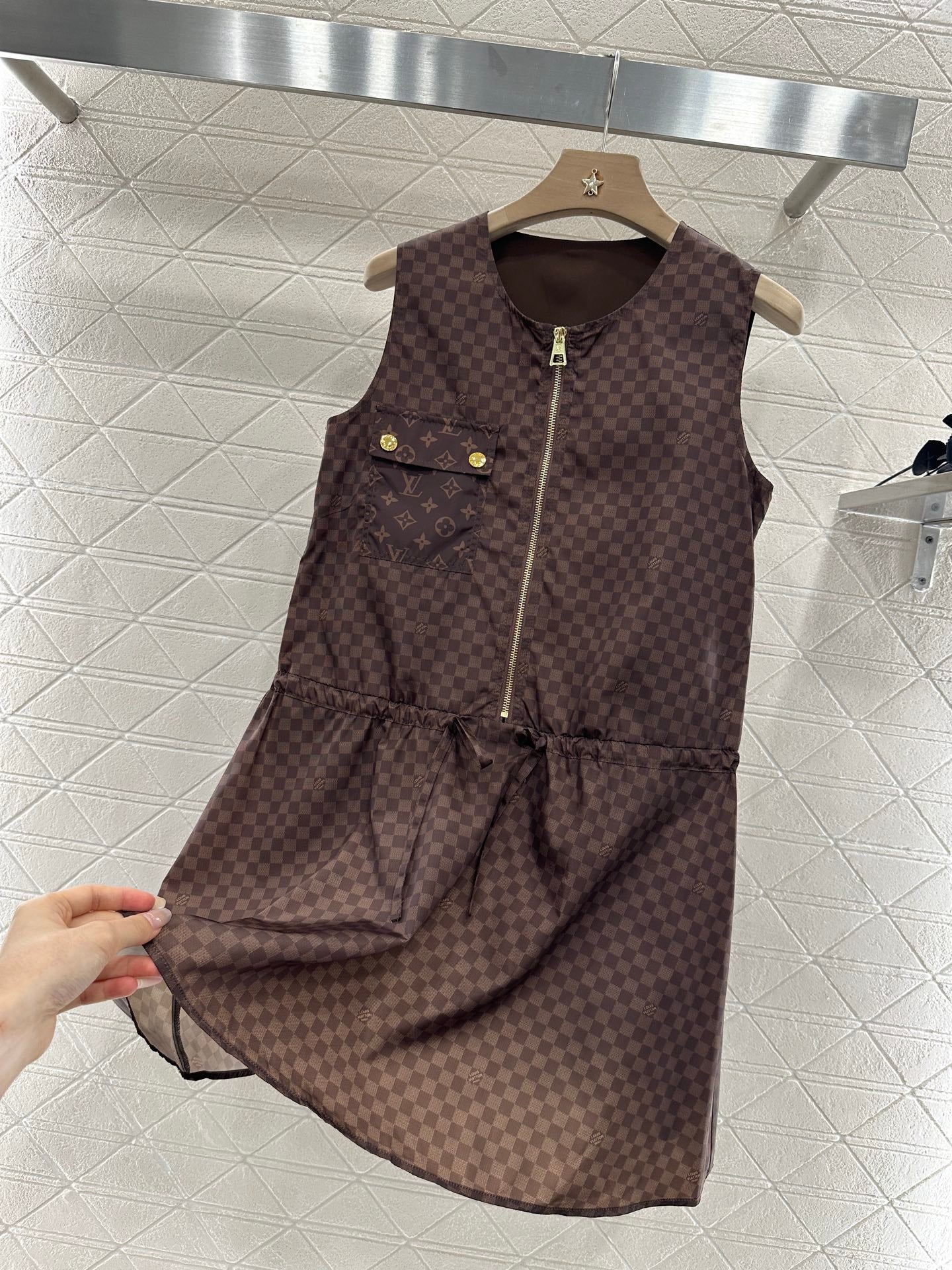Louis *♥2025 new product Zipper vest dress