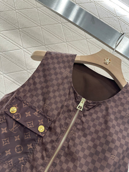 Louis *♥2025 new product Zipper vest dress