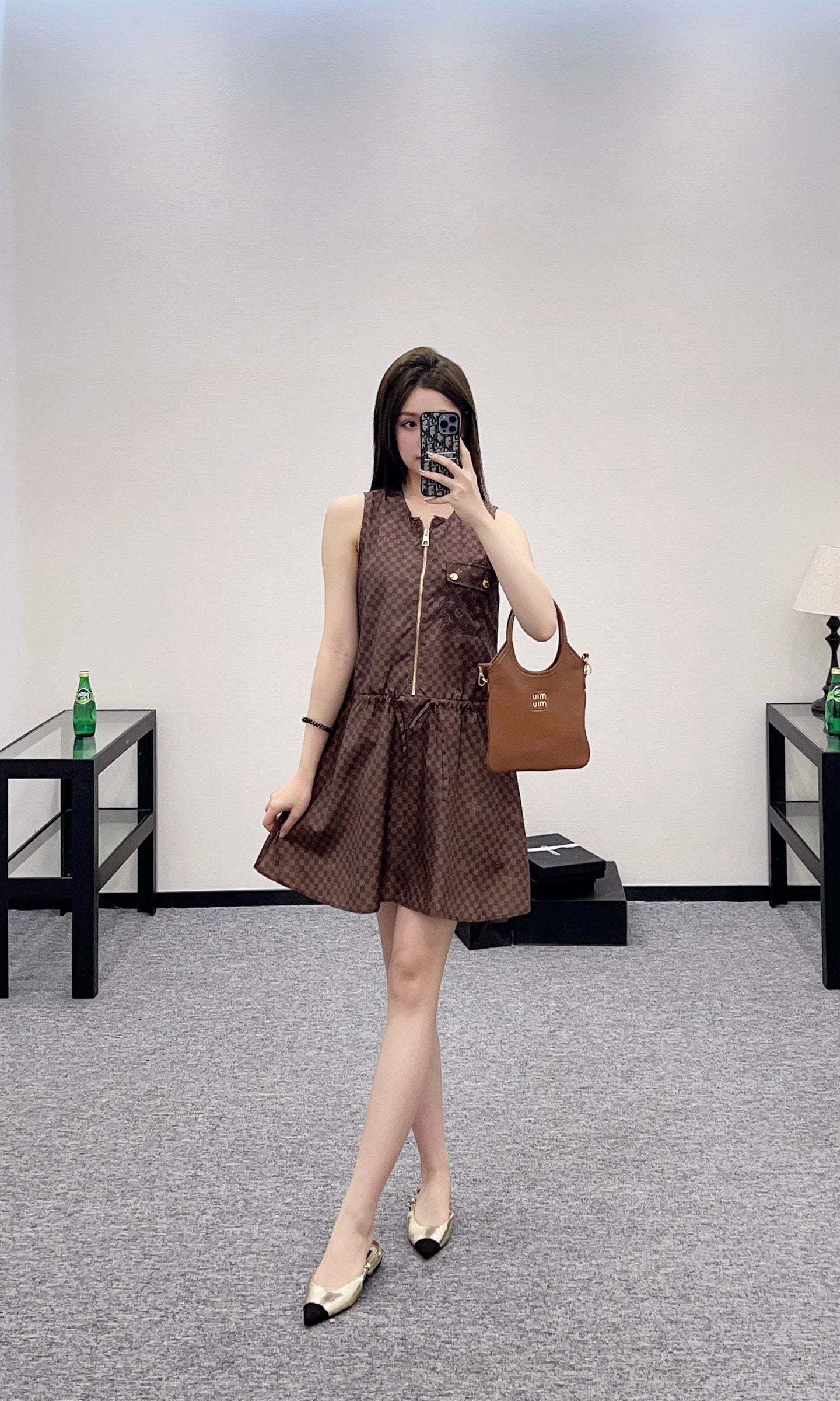 Louis *♥2025 new product Zipper vest dress