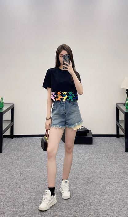 L*♥2025 new product Embroidery short style
