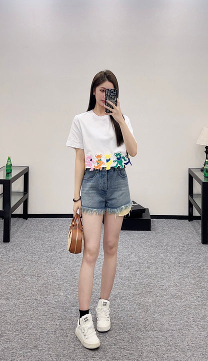 L*♥2025 new product Embroidery short style