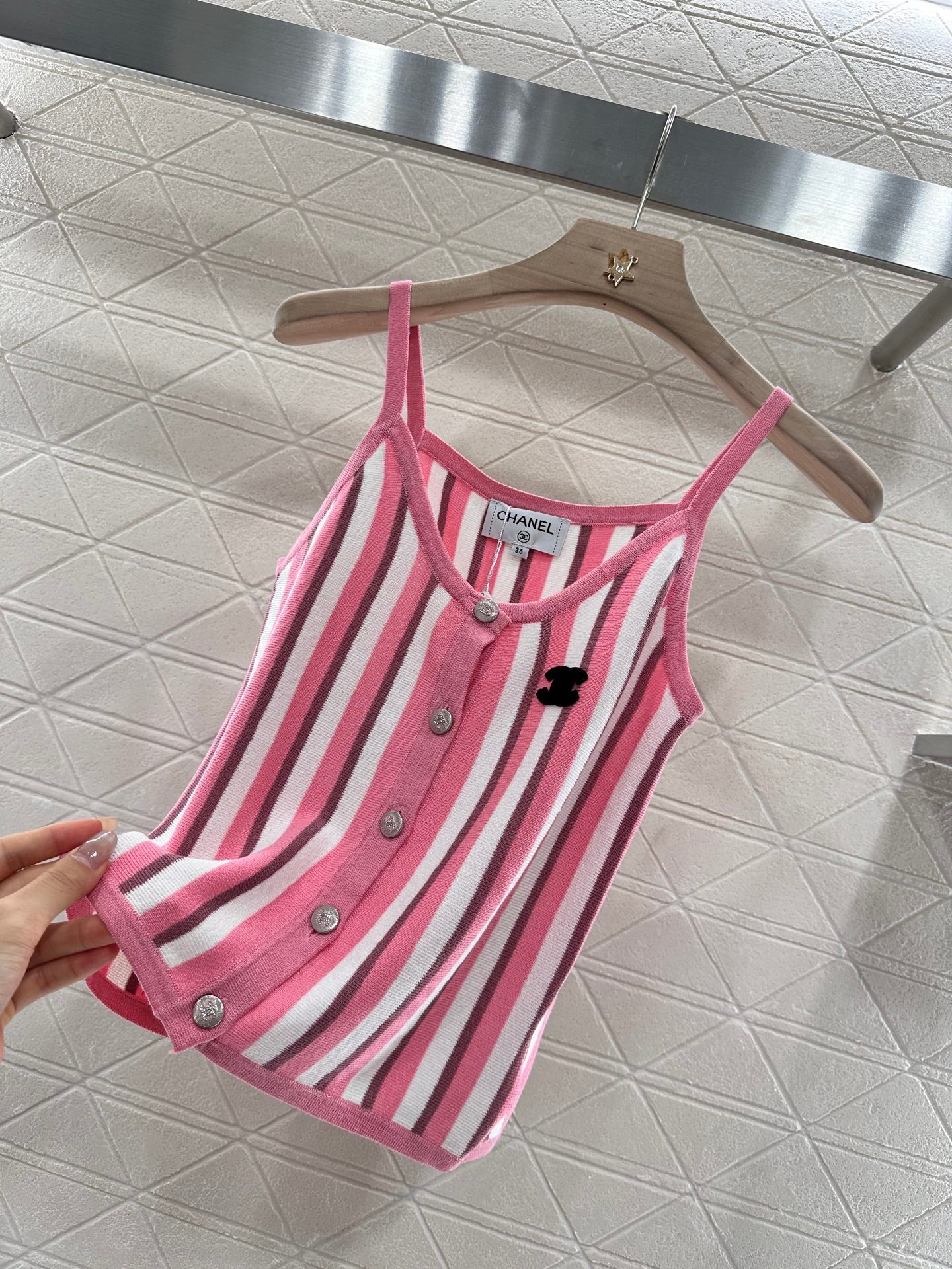 C*♥2025 new product Striped camisole