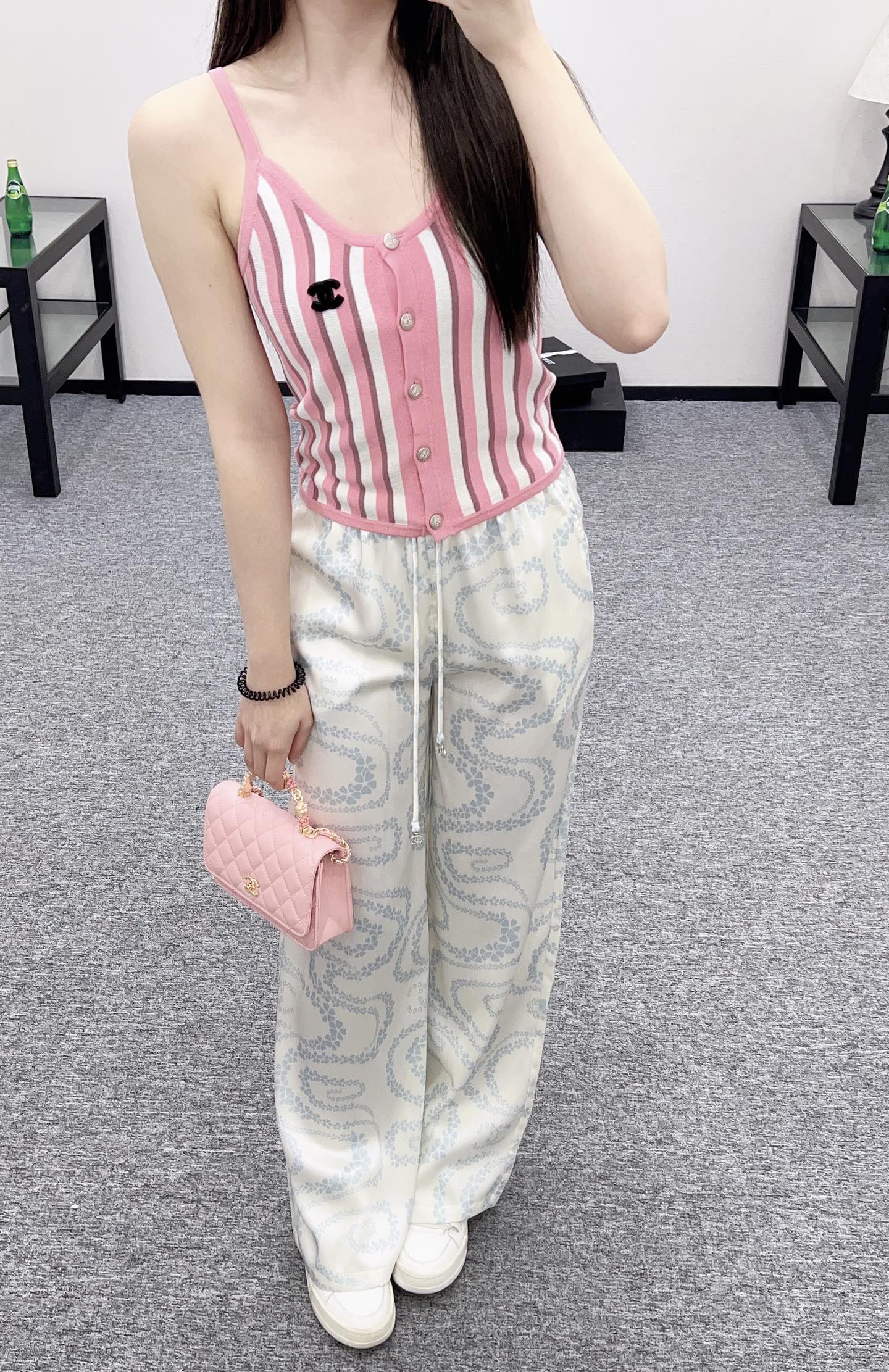 C*♥2025 new product Striped camisole
