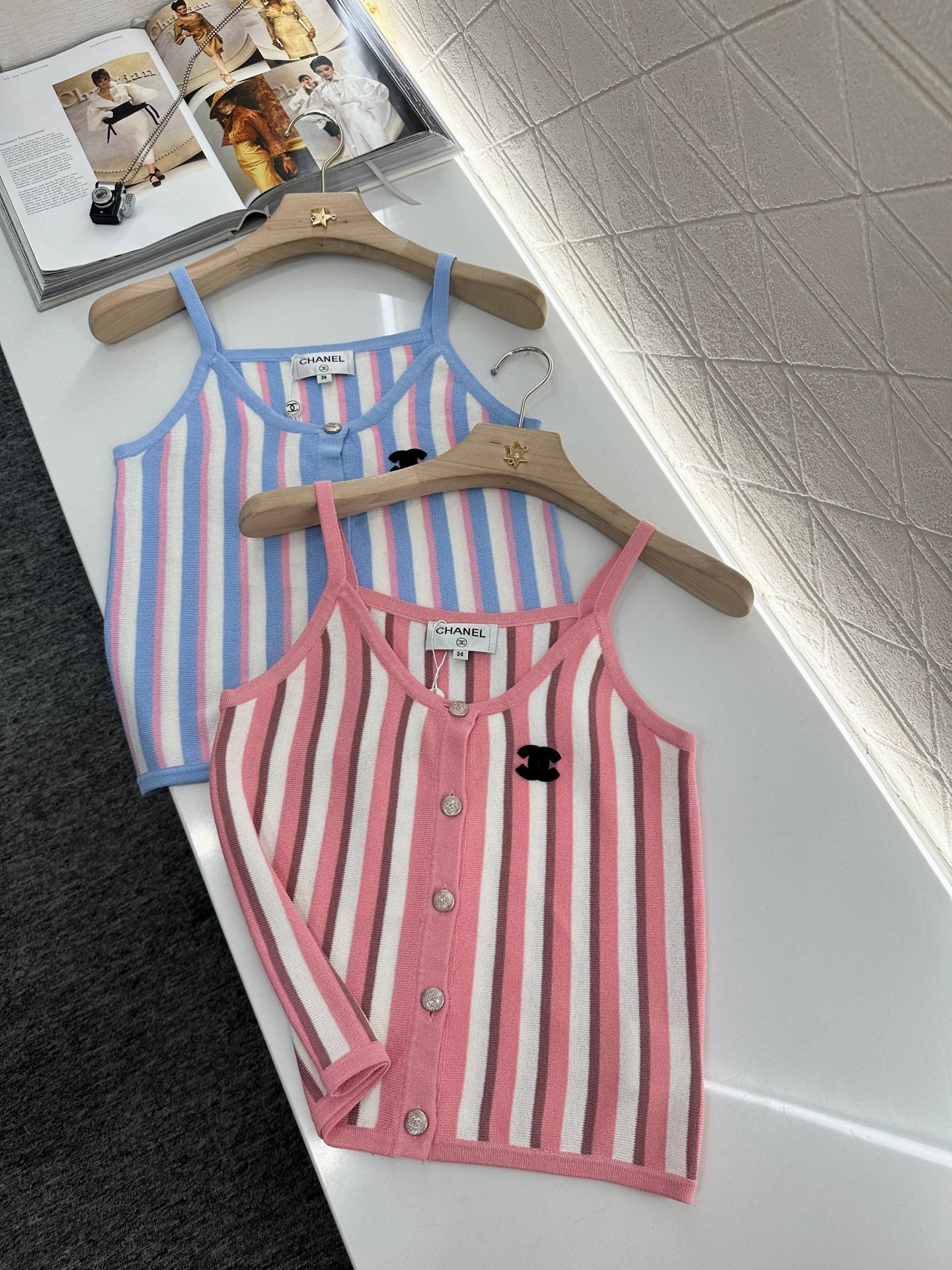 C*♥2025 new product Striped camisole
