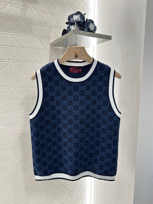 G*♥2025 new work Jacquard knitted vest