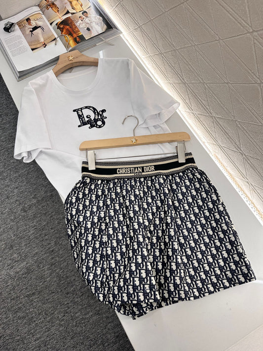 D*♥2025 new product Jacquard shorts set