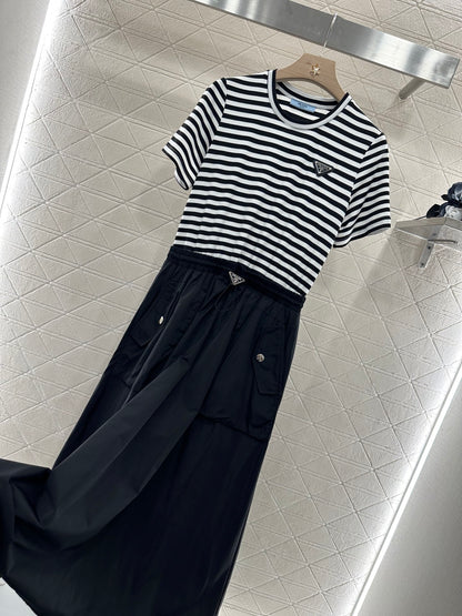 P*♥2025 new products Striped dress