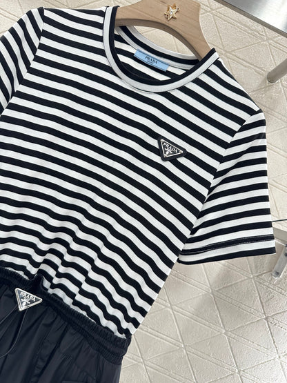 P*♥2025 new products Striped dress