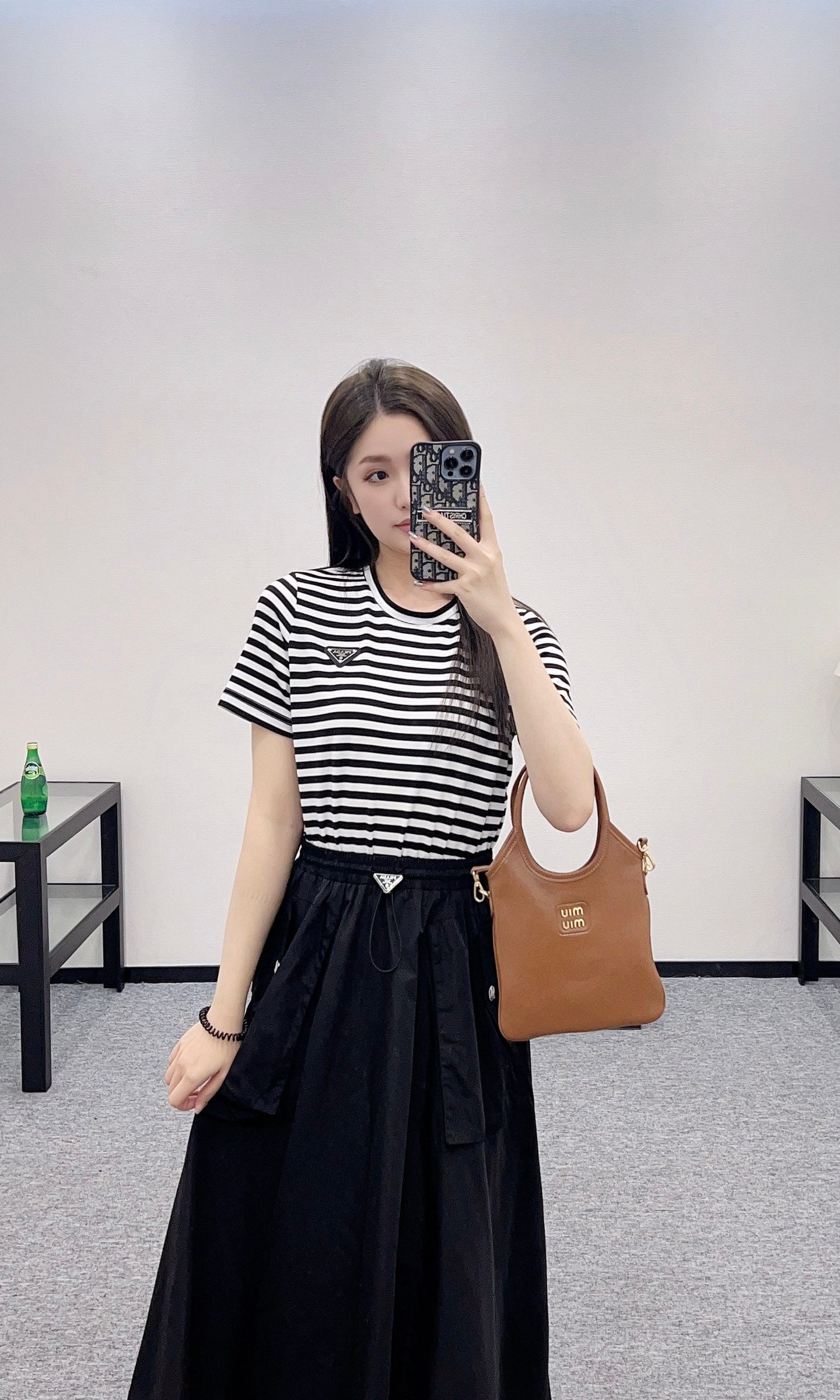 P*♥2025 new products Striped dress