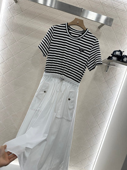 P*♥2025 new products Striped dress