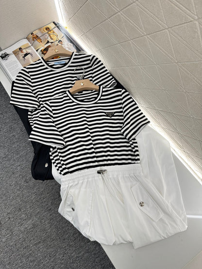P*♥2025 new products Striped dress