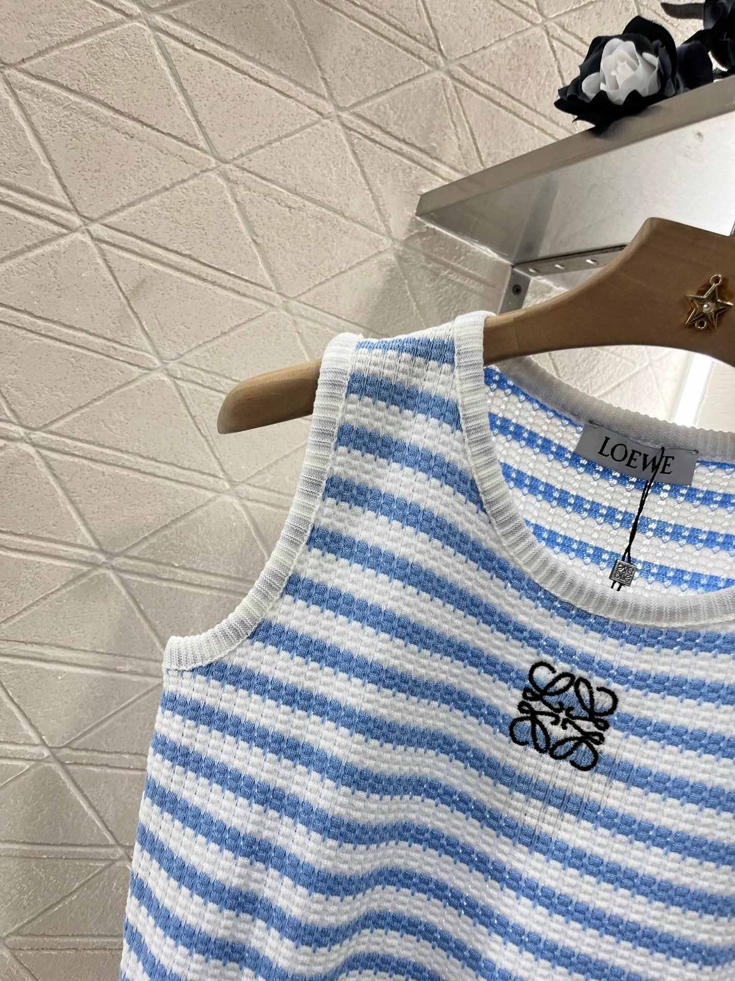 L*♥2025 new product Striped knitted vest