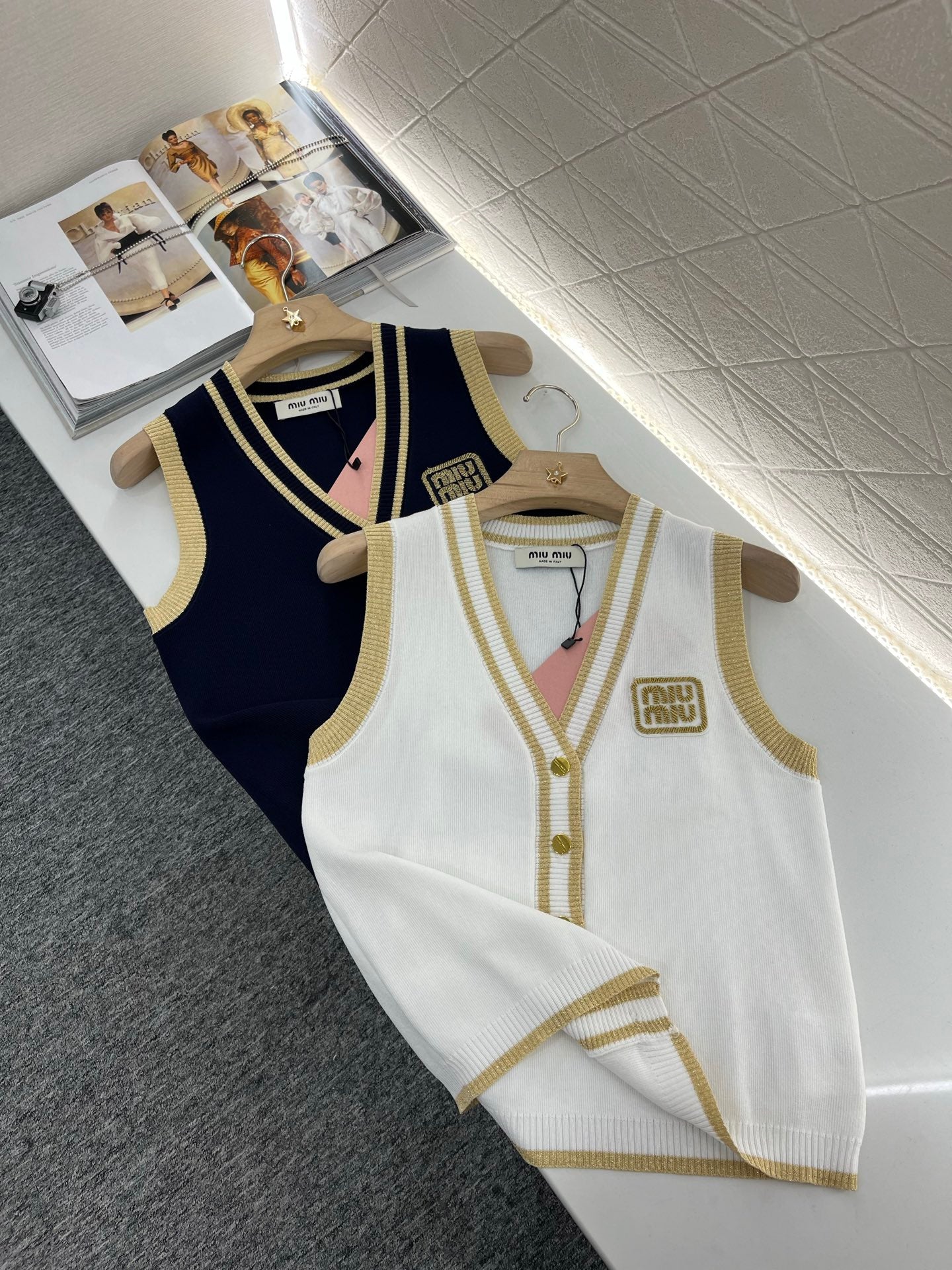 Mi*mi*♥2025 new products Knitted vest