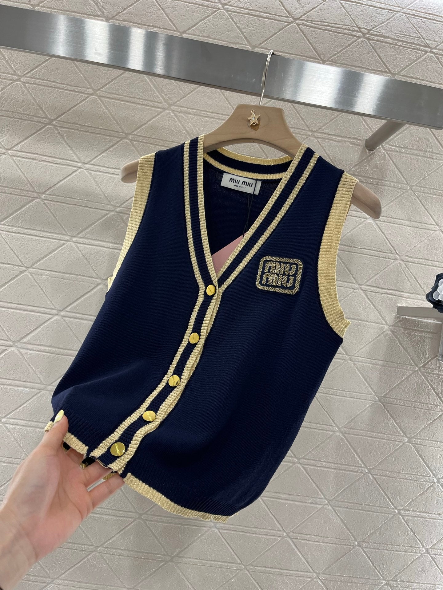 Mi*mi*♥2025 new products Knitted vest