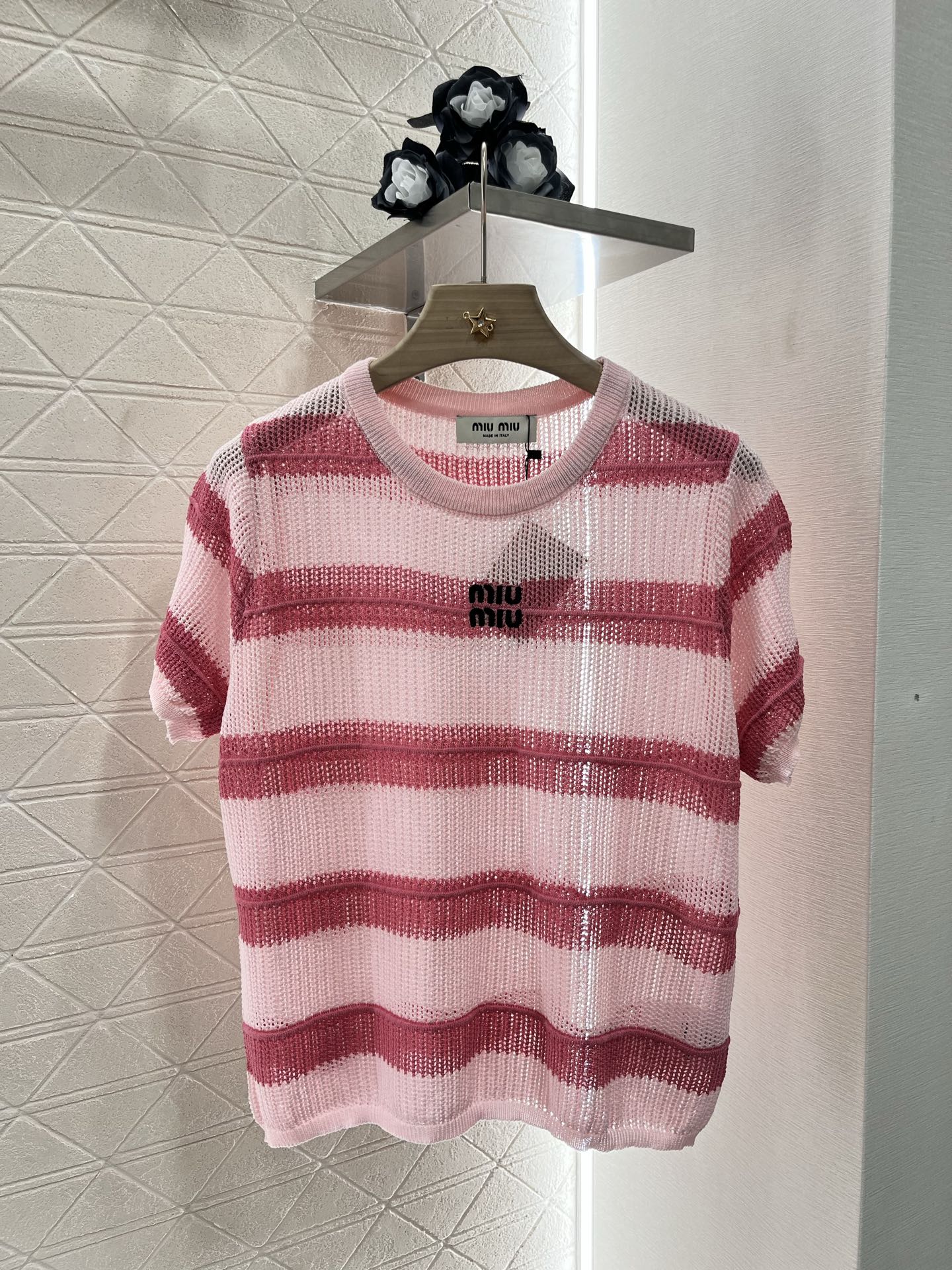 Mi*mi*♥2025 new products Embroidered short sleeves