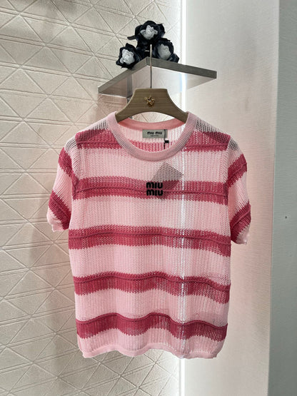 Mi*mi*♥2025 new products Embroidered short sleeves