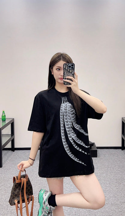 L*♥2025 new product Feather print