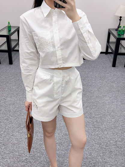 louis*♥2025 new products Shirt and shorts set