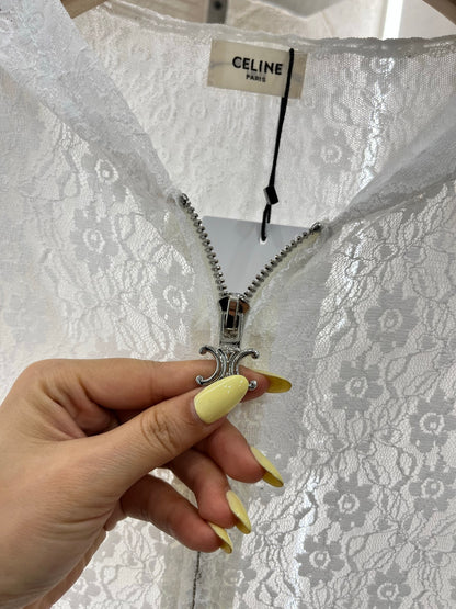 C*♥2025 new product Lace hooded cardigan